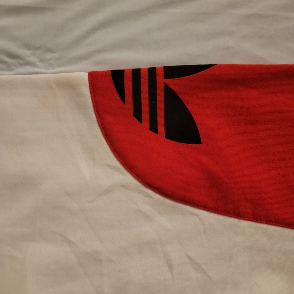 Adidas Men's RUN DMC Sweater - Red, Black, and White - Picture 5 of 16